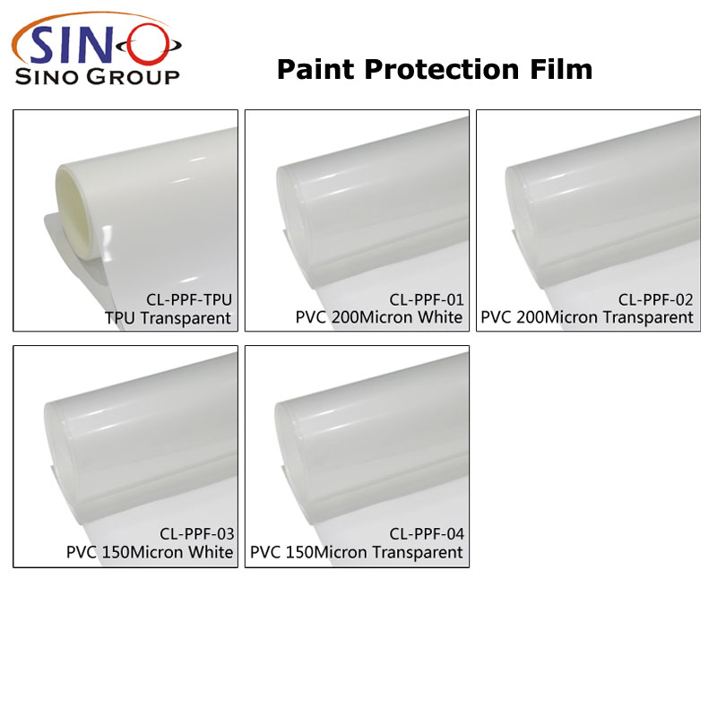 Film de protection de peinture de PVC transparent auto-adhésif de