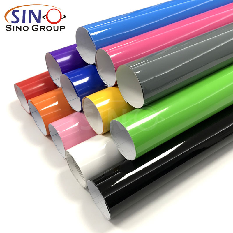 Rouleau de vinyle PVC auto-adhésif coloré de coupe graphique - SINO VINYL