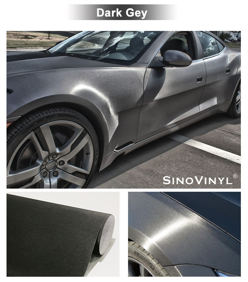 SIGN Your Car - Infoliere Ornamente Auto - Folie Brushed Aluminium Dark  Grey