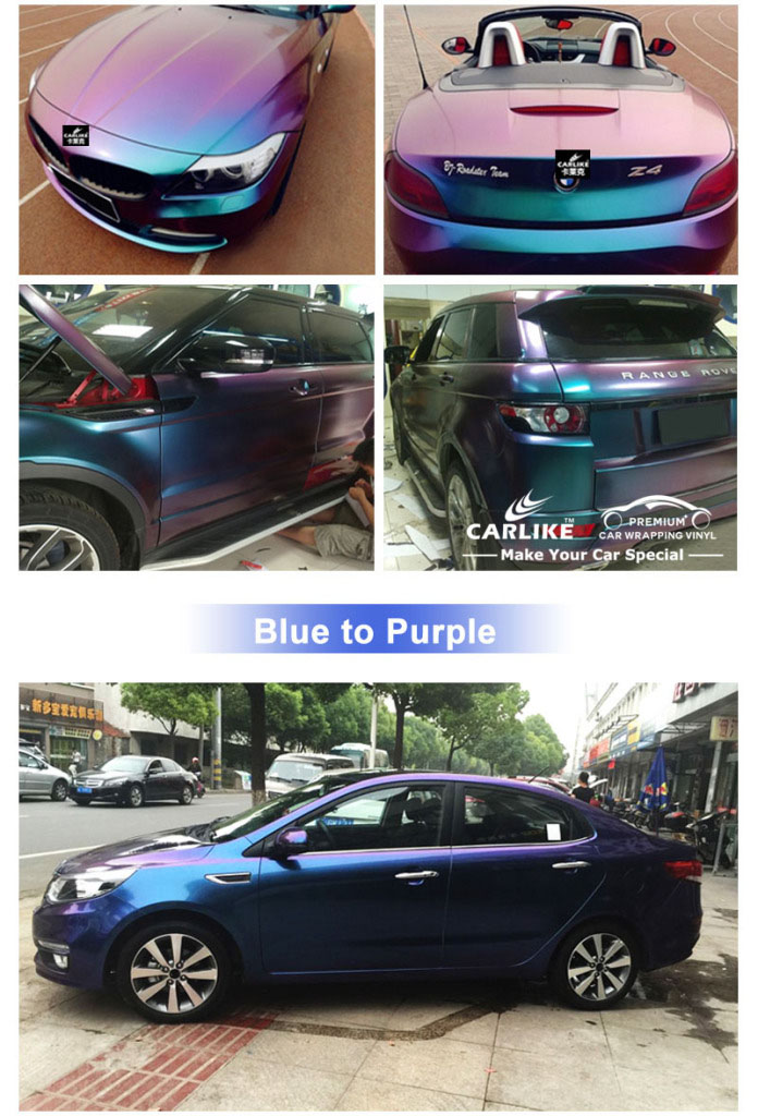 1.52X18m Factory Price Chameleon Matte Gloss Metallic Glitter Rainbow Color  Change Auto Decoration Car Wrap Vinyl Film - China Car Wrap, Vinyl Wrap