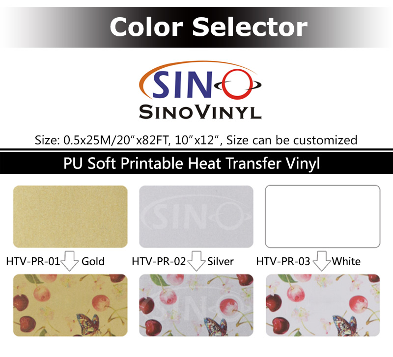 Eco Ink Printable Pearlshine White Heat Transfer Vinyl 20